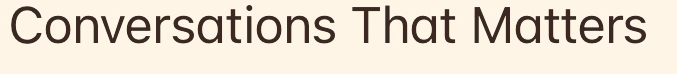 A Place Where We Can Talk Banner