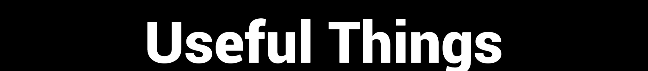 Useful Things Banner