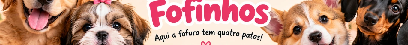 Animais fofinhos Banner