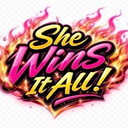 She Wins It All 2026 Logo