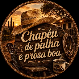 Chapeu de palha e cavalgada boa Logo