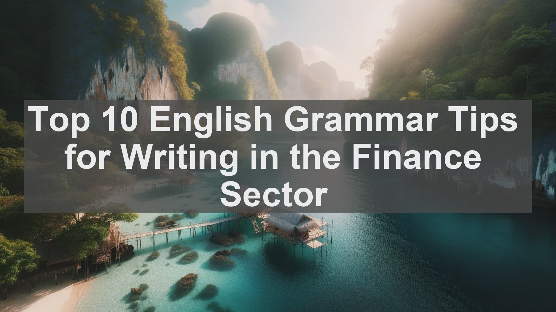 'Video thumbnail for Top 10 English Grammar Tips for Writing in the Finance Sector'