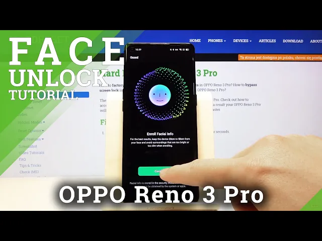 Video thumbnail for How to Activate Face Unlock in OPPO Reno 3 Pro - Set Face Recognition