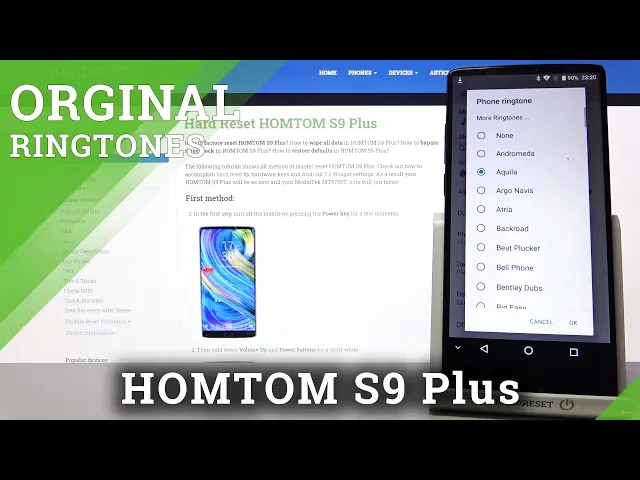 Video thumbnail for Homtom S9 Plus - Listen All Ringtones