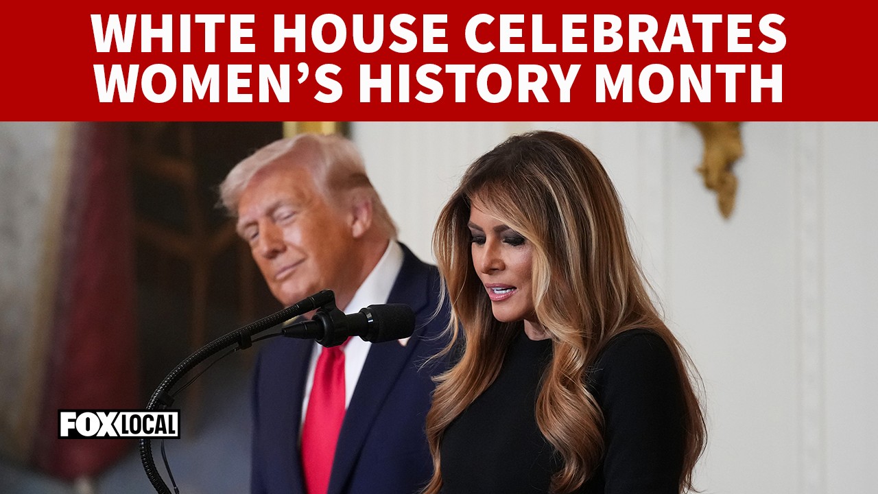 Video thumbnail for FULL: President Trump, First Lady celebrate Women's History Month