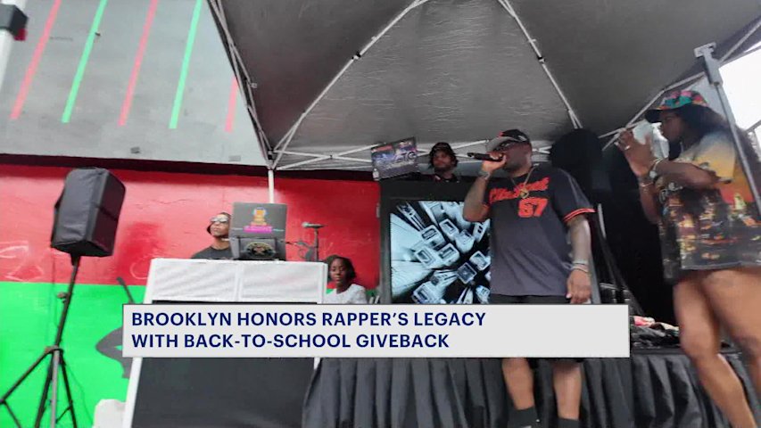 Video thumbnail for Late rapper Hollywood Play’s legacy lives on in Bed-Stuy with 14th annual Back-To-School Initiative