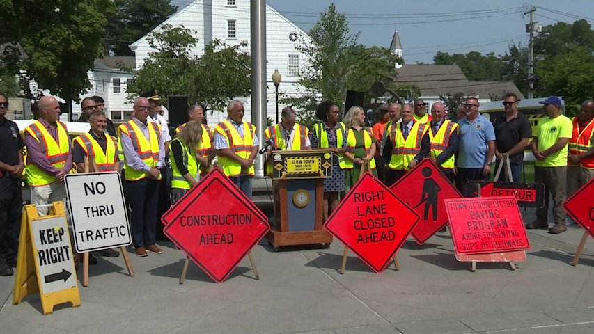 Video thumbnail for Suffolk County leaders push safe driving in road work zones after fatal Nesconset crash