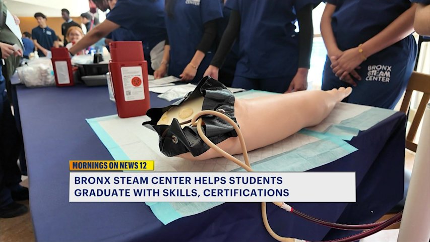 Video thumbnail for Bronx STEAM Center helps students graduate with skills, certifications