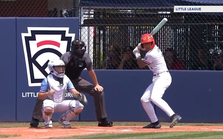 Video thumbnail for Bayonne beats Port Washington to move one win away from Little League World Series