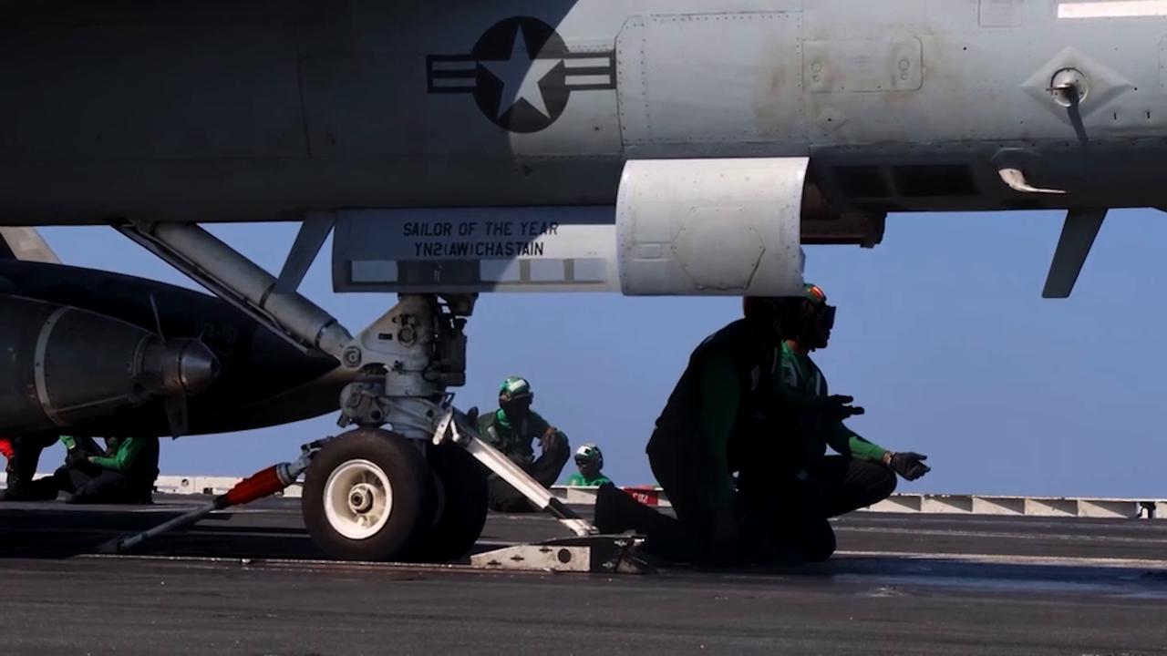 Video thumbnail for US: Trump confirms USS Abraham Lincoln to be replaced in Middle East.