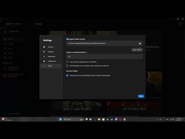 Video thumbnail for How To Change Screenshot Folder For Ubisoft Connect 2024