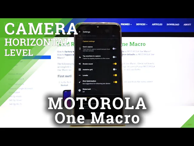 Video thumbnail for How to Enable Camera Leveler in Motorola One Macro – Disable Camera Leveler Feature