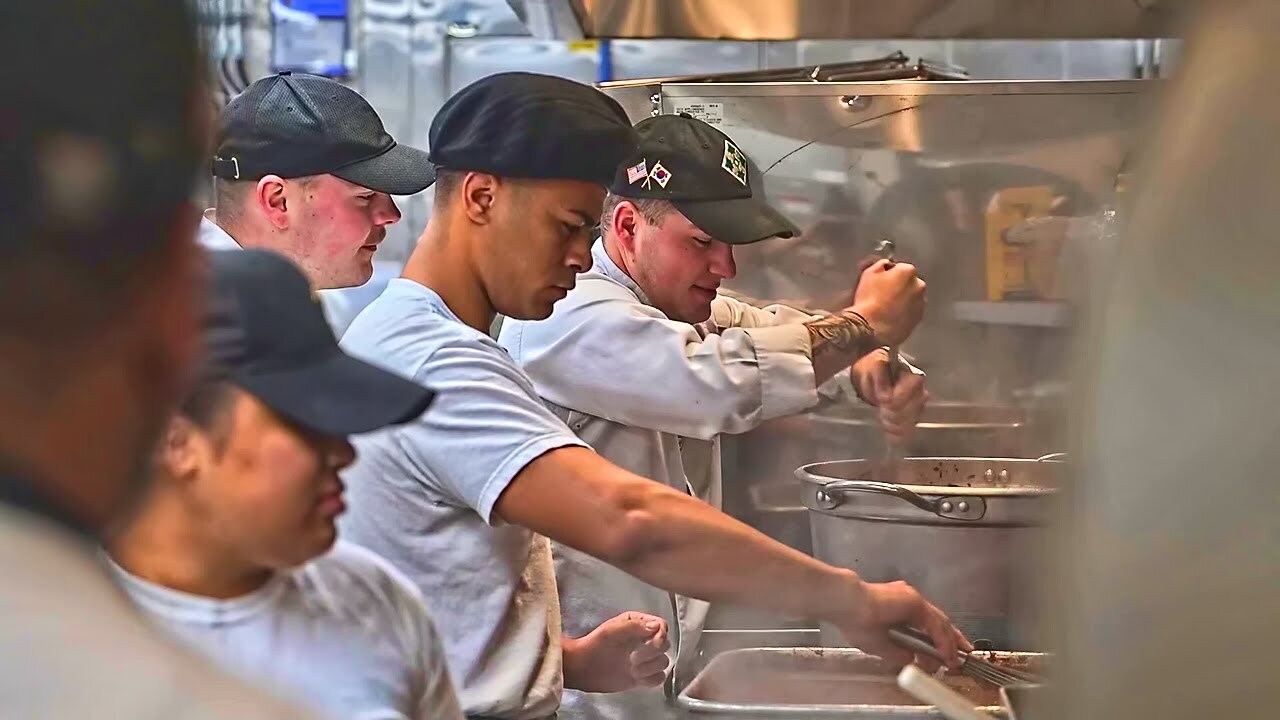 Video thumbnail for U.S. Military Chow Hall In South Korea • (DEC 2025)