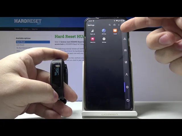 Video thumbnail for How to Factory Reset Huawei Band 3e -  Erase Customizations