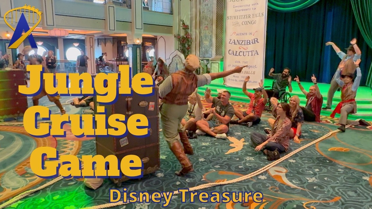 Video thumbnail for Jungle Cruise Interactive Adventure on the Disney Treasure Cruise Ship