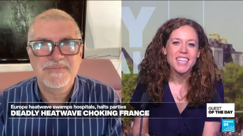 Video thumbnail for Europe heatwave swamps hospitals, halts parties