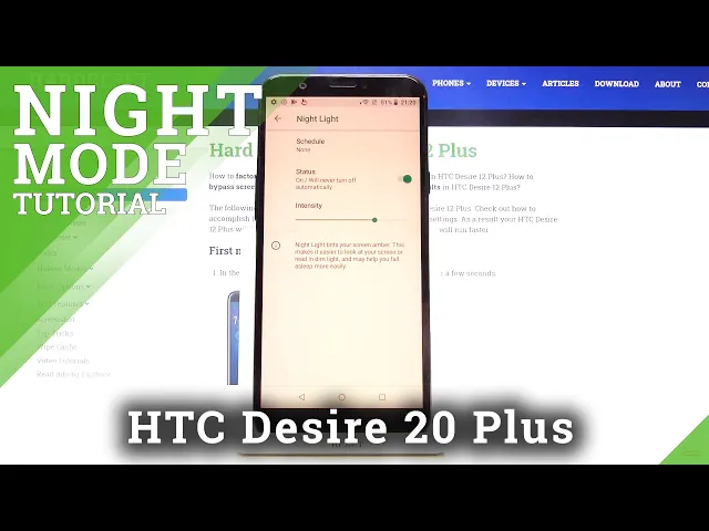 Video thumbnail for How to Activate Night Mode in HTC Desire 12 Plus – Set Up Night Light