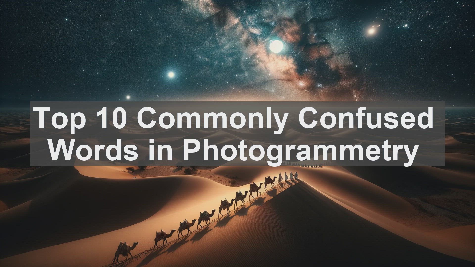 'Video thumbnail for Top 10 Commonly Confused Words in Photogrammetry'