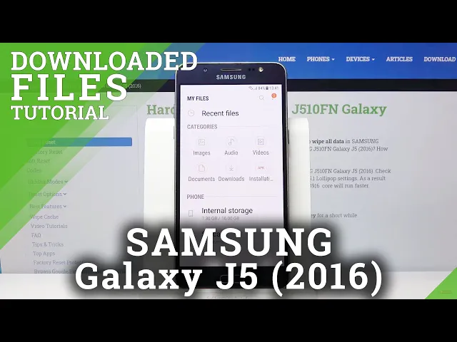 Video thumbnail for How to Find Downloaded Files in SAMSUNG Galaxy J5 2016 – Downloading Folder