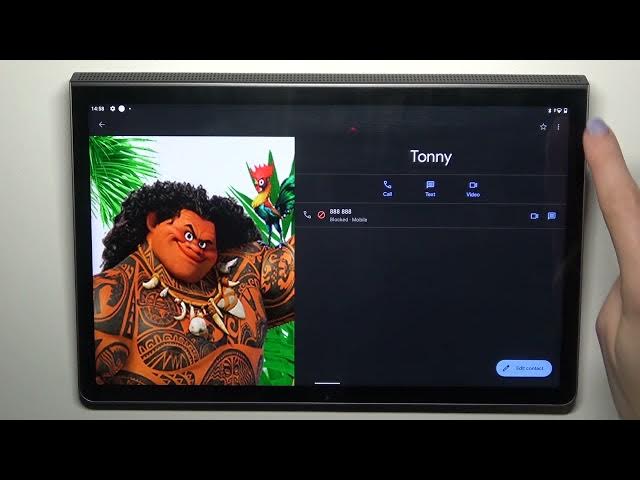 Video thumbnail for How to Block a Phone Number/Contact on a LENOVO Yoga Tab 11