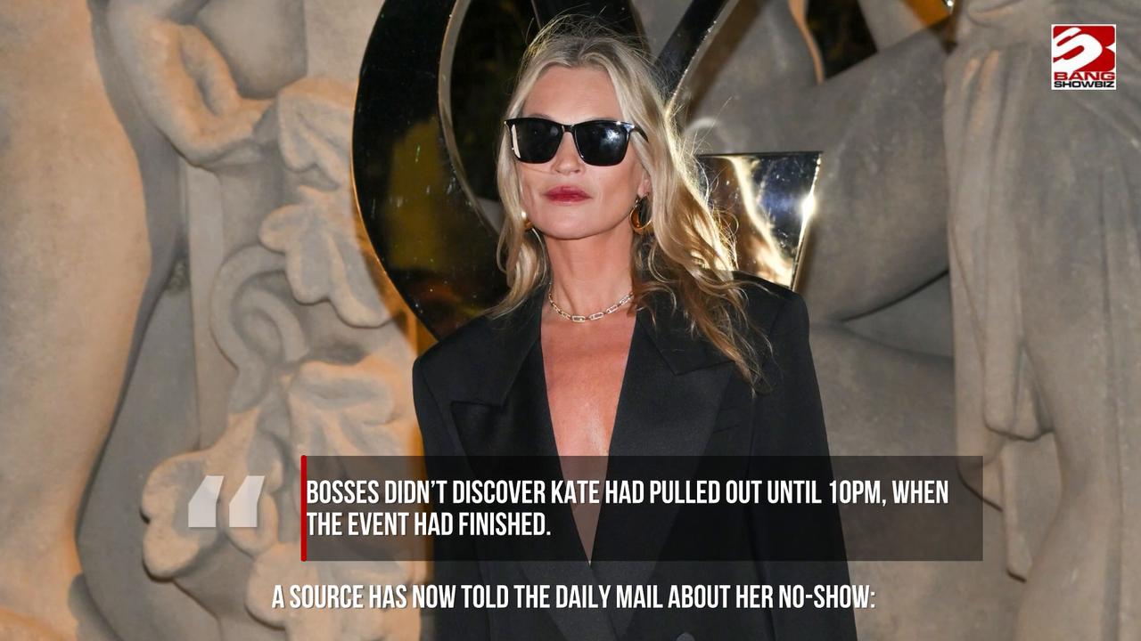 Video thumbnail for Kate Moss ‘ducks out’ of Tate tribute after ‘fearing being mobbed’.