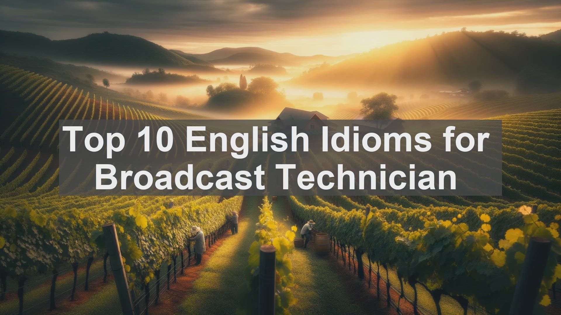 'Video thumbnail for Top 10 English Idioms for Broadcast Technician'