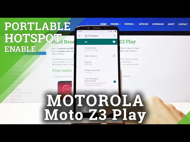 Video thumbnail for How to Create Hotspot in MOTOROLA Moto Z3 Play – Share Internet