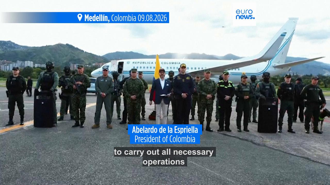 Video thumbnail for Six Colombian rebels killed in 'message' by President Abelardo de la Espriella's new government