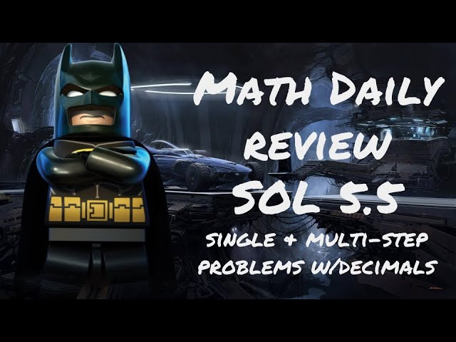 Video thumbnail for SOL 5.5 Math Daily Review May 15