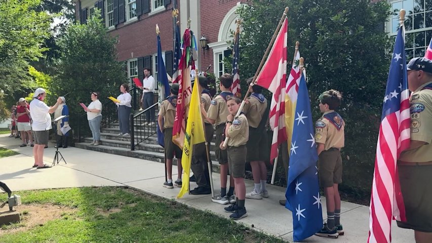 Video thumbnail for 'One town, one voice': Trumbull residents read Declaration of Independence on Independence Day