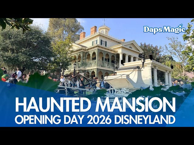 Video thumbnail for Haunted Mansion | Reopening Day | Disneyland Resort 2026