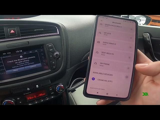 Video thumbnail for How to Pair Smartphone with System via Bluetooth in Kia Ceed II ( 2012 - 2018 ) - Connect Phone