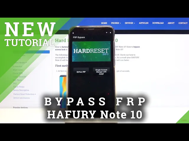 Video thumbnail for How to Skip Google Verification in HAFURY Note 10 – Unlock FRP