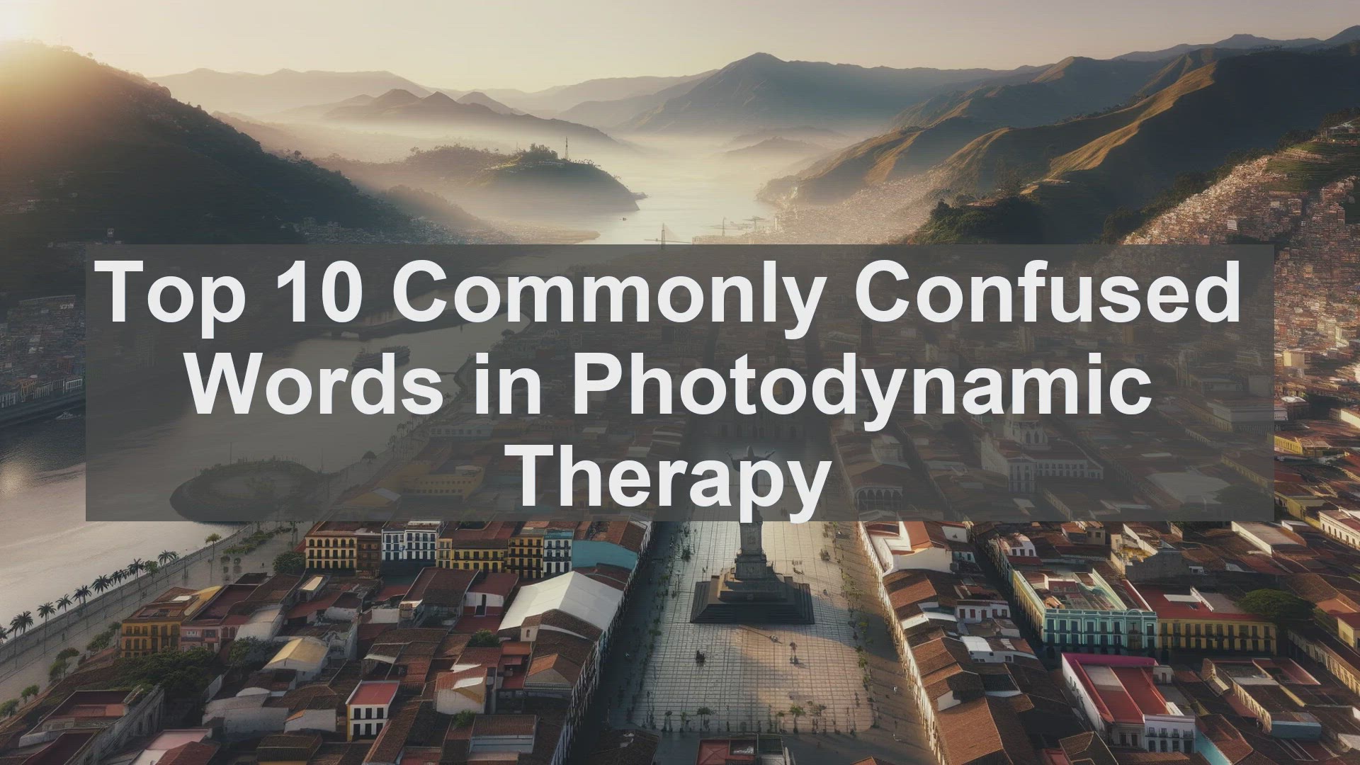 'Video thumbnail for Top 10 Commonly Confused Words in Photodynamic Therapy'