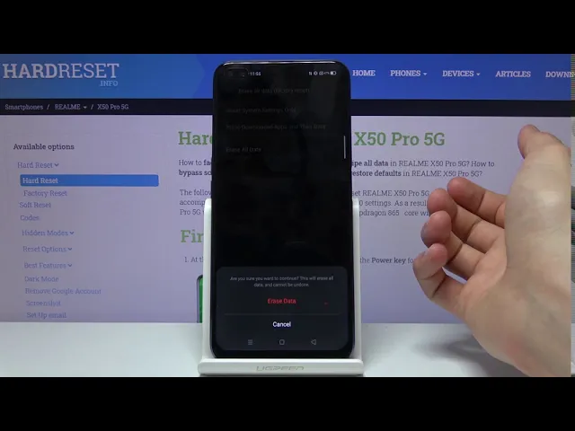 Video thumbnail for How to Factory Reset REALME X50 Pro – Erase All Content & Settings
