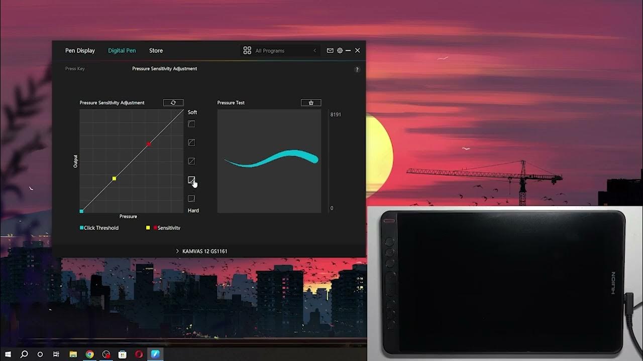 Video thumbnail for How to Adjust Pen Pressure Sensitivity on Your Huion Kamvas 12 for Perfect Strokes