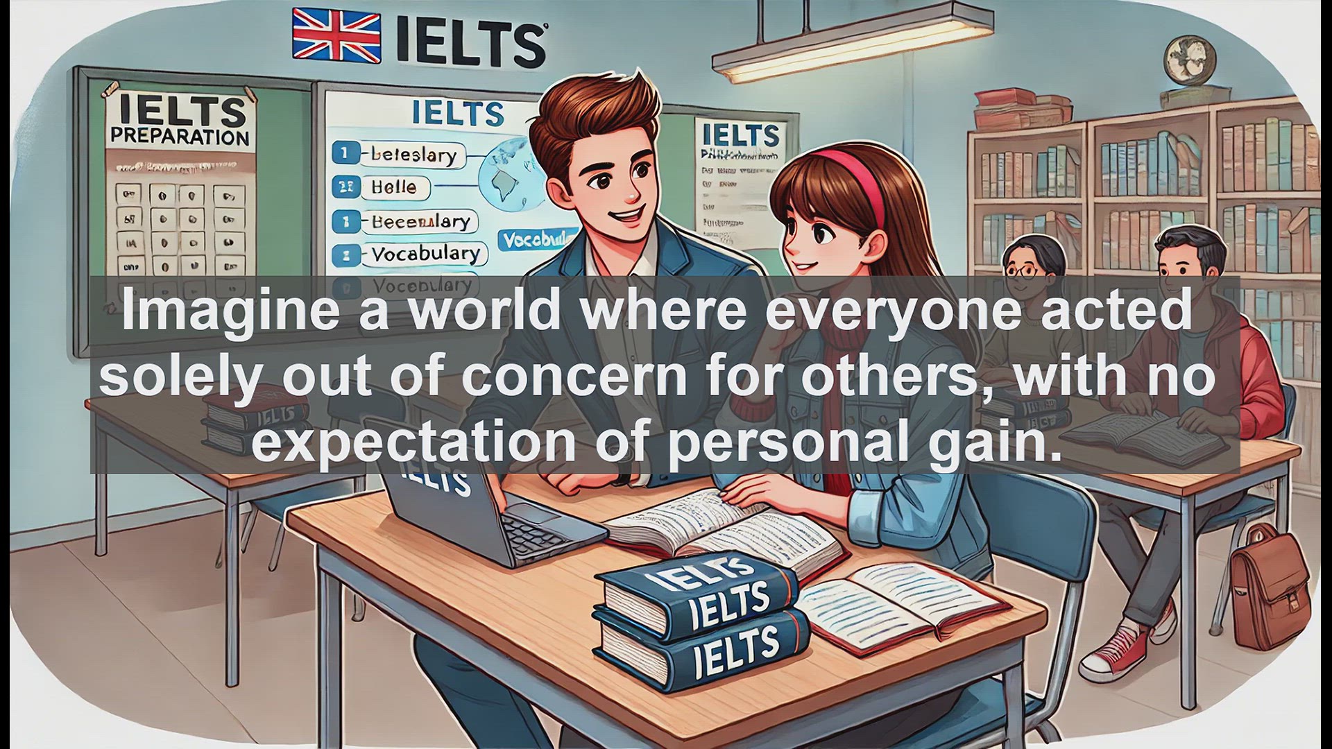 'Video thumbnail for 2000 Must Know IELTS 9.0 Vocabulary - Mastering 'Altruistic' for IELTS Band 9.0'