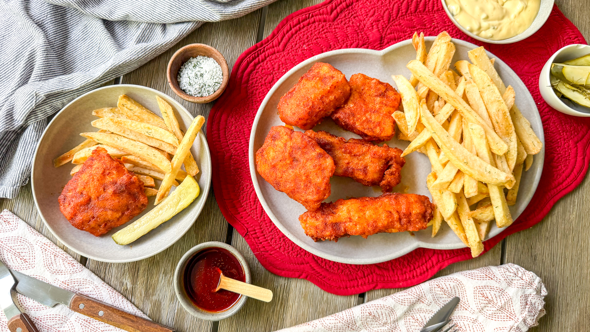 Video thumbnail for Nashville Hot Fish And Chips Recipe