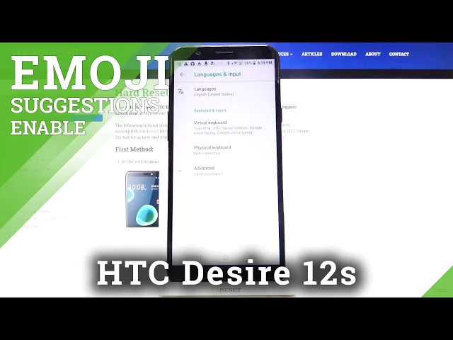 Video thumbnail for How to Enable Emoji Suggestions in HTC Desire 12s – Find Emoji Options