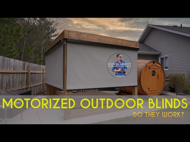 Video thumbnail for Adding Outdoor Motorized Blinds to a Pergola/Hanging Bed | DIY Install