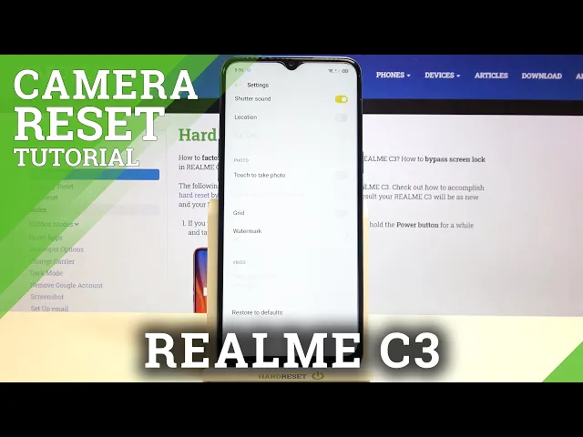 Video thumbnail for How to Reset Camera Configuration in REALME C3 – Camera Application Settings