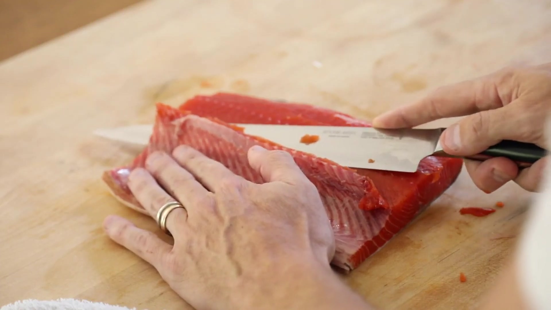 'Video thumbnail for Pan Roasted Salmon with Garlic, Herbs, & Lemon'