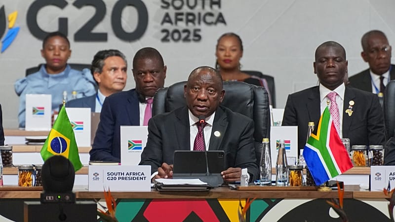 Video thumbnail for G20 summit in South Africa adopts declaration despite US boycott