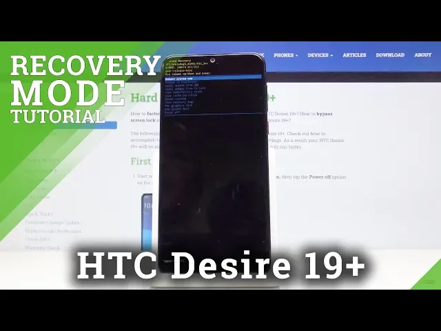 Video thumbnail for How to Enable Recovery Mode on HTC Desire 19+ - Hidden HTC Recovery Menu