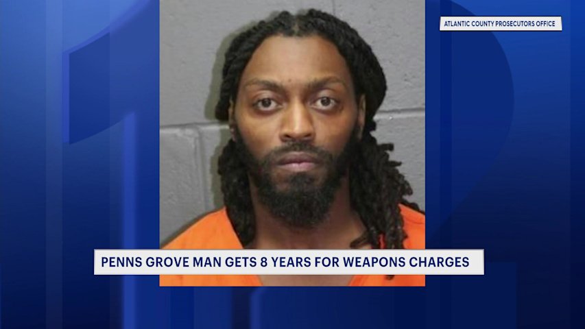 Video thumbnail for Penns Grove man sentenced for weapons charges after high-speed traffic stop