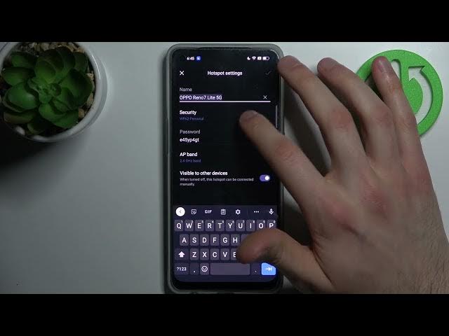 Video thumbnail for How to Enable Portable Hotspot on OPPO Reno 8 - Manage Network Connection