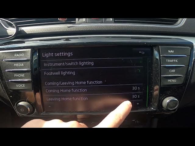 Video thumbnail for How to Enable or Disable Welcome Lights in Skoda Superb III ( 2015 – Now ) | Manage Ambient Lights