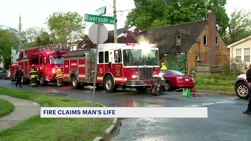 Video thumbnail for 64-year-old man dies in Stamford house fire