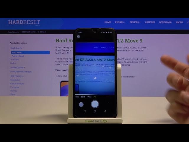Video thumbnail for Use Camera Pro Mode - ISO and White Balance on KRUGER & MATZ Move 9