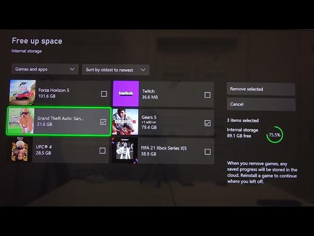 Video thumbnail for How to Clean Storage in XBOX Series S?